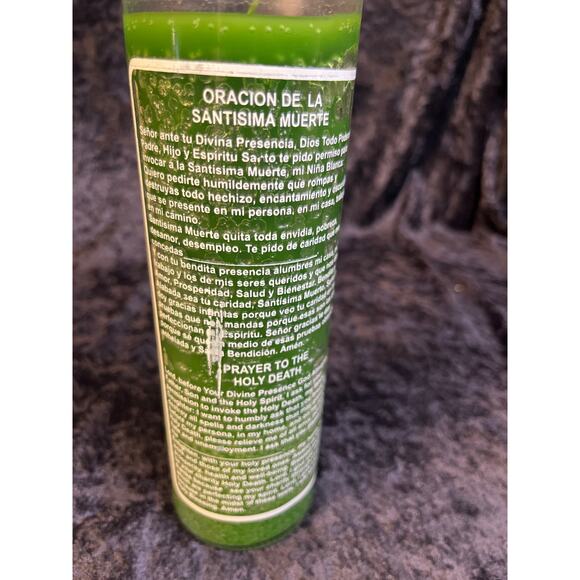 Green Holy Death 7-Day Spiritual Candle, La Santisima Muerte - Picture 4 of 4